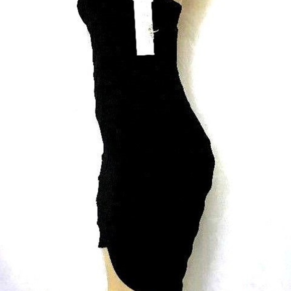 NWT Aidan Mattox Bandage Dress Black 0 Mini Bodycon Sheath XS - Picture 4 of 8